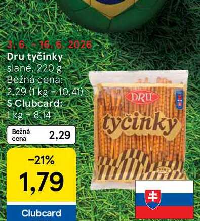 Dru tyčinky slané, 220 g