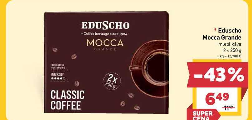 Eduscho Mocca Grande mletá káva 2 x 250 g