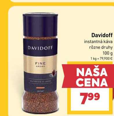 Davidoff instantná káva rôzne druhy 100 g