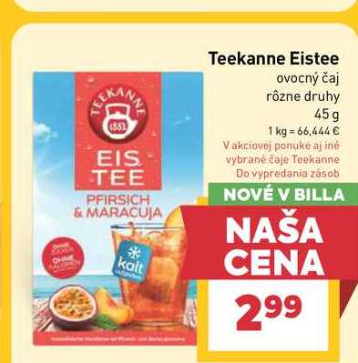Teekanne Eistee ovocný čaj rôzne druhy 45g