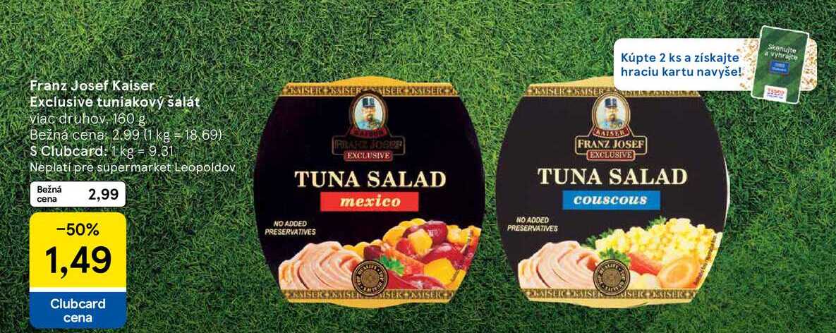 Franz Josef Kaiser Exclusive tuniakový šalát viac druhov 160 g 