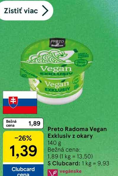 Preto Radoma Vegan Exklusiv z okary 140 g