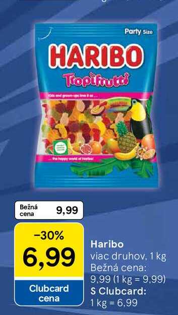 Haribo viac druhov, 1 kg
