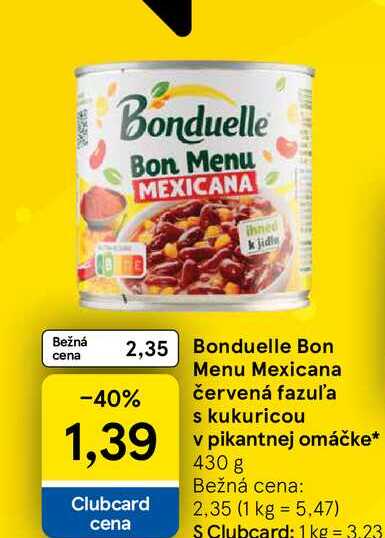 Bonduelle Bon Menu Mexicana 430 g