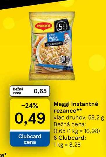 Maggi instantné rezance 59.2 g 