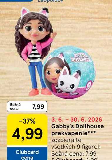 Gabby's Dollhouse prekvapenie zozbierajte všetkých 9 figúrok 