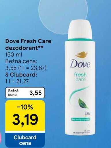 Dove Fresh Care dezodorant 150 ml