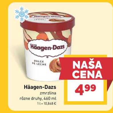 Häagen-Dazs zmrzlina rôzne druhy, 460 ml