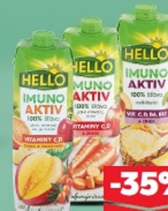 Hello Imuno aktiv Šťava 100 %