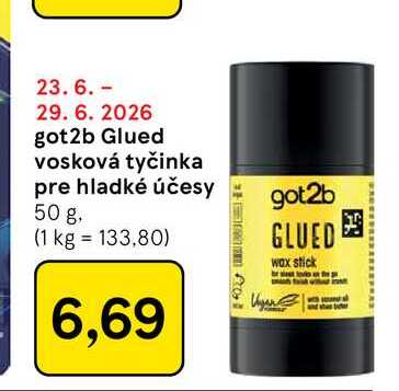 got2b Glued vosková tyčinka pre hladké účesy 50 g