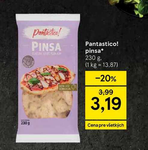 Pantastico! pinsa 230 g