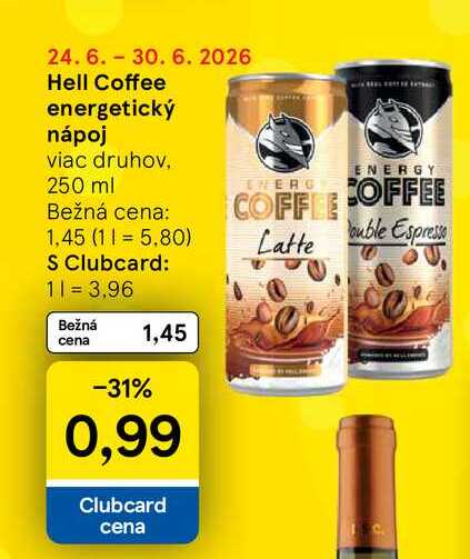 Hell Coffee energetický nápoj viac druhov, 250 ml