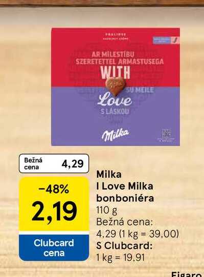 Milka I Love Milka bonboniéra 110g