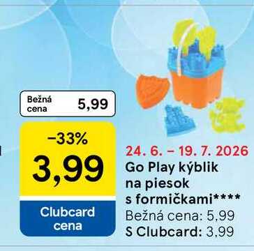 Go Play kýblik na piesok s formičkami