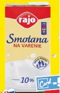 Rajo Smotana na varenie