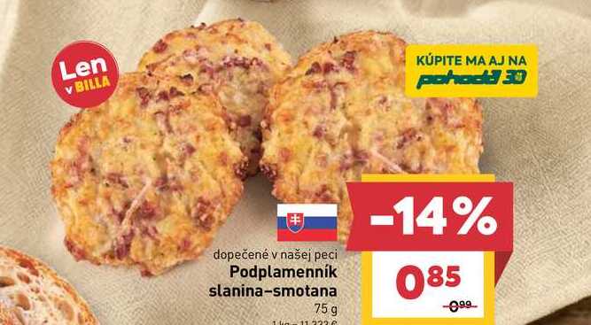 Podplamenník slanina-smotana 75g