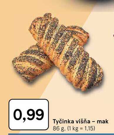 Tyčinka višňa - mak 86 g