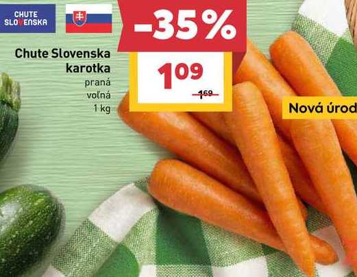 Chute Slovenska karotka praná voľná 1 kg