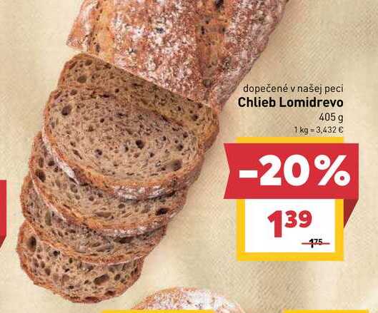 Chlieb Lomidrevo 405 g
