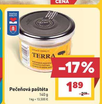 Pečeňová paštéta 140g