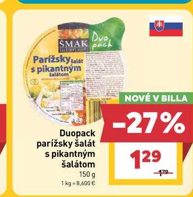 Duopack parížsky šalát s pikantným šalátom 150 g