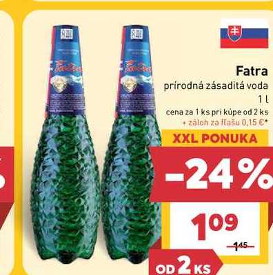 Fatra prírodná zásaditá voda 1L 