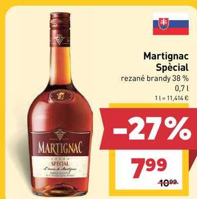 Martignac Spécial rezané brandy 38% 0,7l
