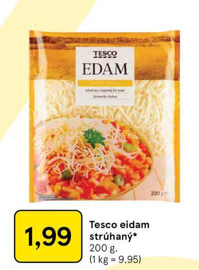 Tesco eidam strúhaný 200 g