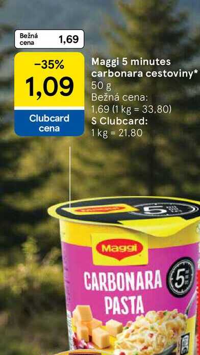 Maggi 5 minutes carbonara cestoviny 50g