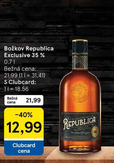 Božkov Republica Exclusive 35 % 0.7l