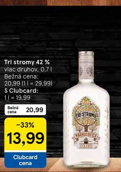 Tri stromy 42 % viac druhov. 0,7l