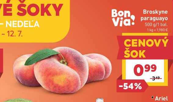 Broskyne Paraquayos (donut) 500g