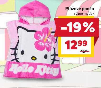 Hello Kitty Plážové pončo rôzne motívy