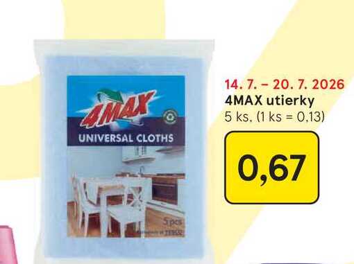 4MAX utierky 5 ks