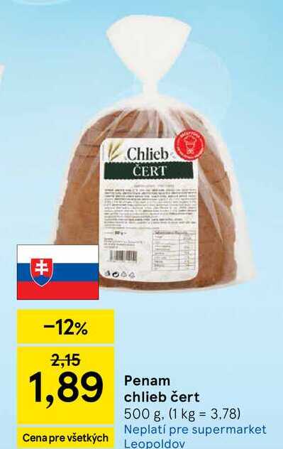 Penam chlieb čert 500 g