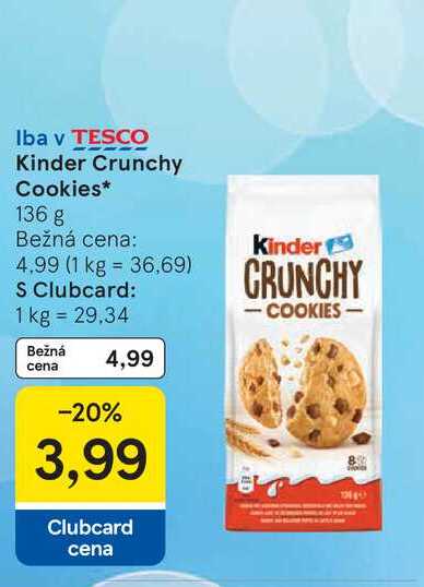 Kinder Crunchy Cookies 136 g 