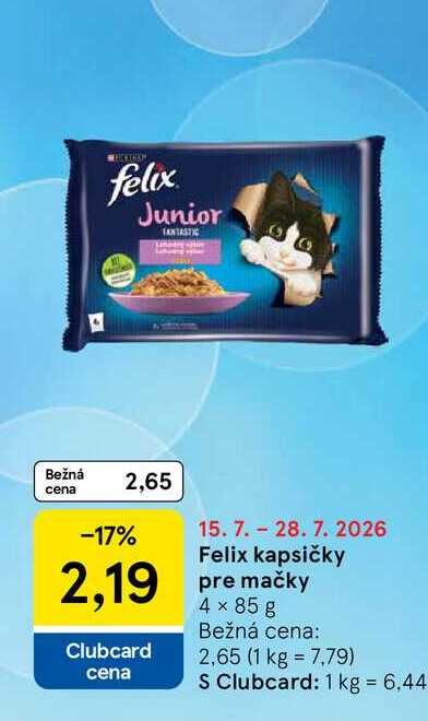 Felix kapsičky pre mačky 4 x 85 g