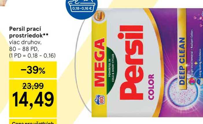 Persil prací prostriedok viac druhov, 80 - 88 PD
