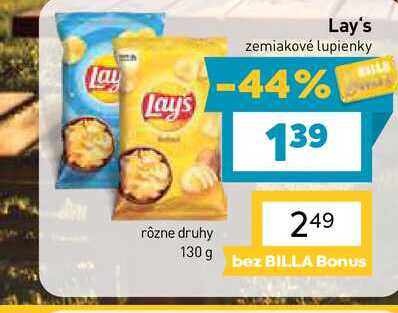 Lay's zemiakové lupienky 130 g