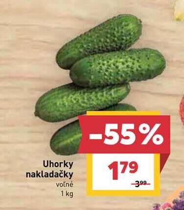 Uhorky nakladačky voľné 1 kg