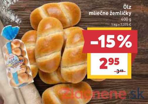 Ölz mliečne žemličky 400 g 