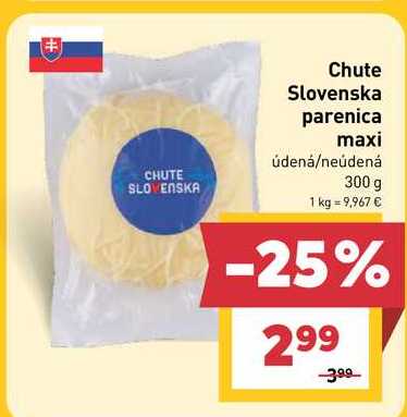 Chute Slovenska parenica maxi údená/neúdená 300 g