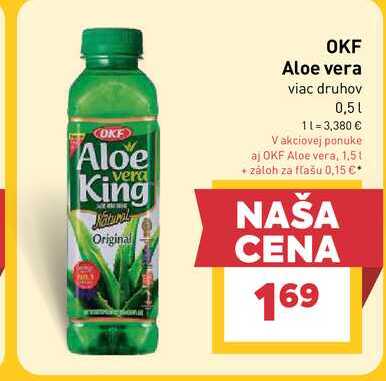 OKF Aloe vera viac druhov 0,5l