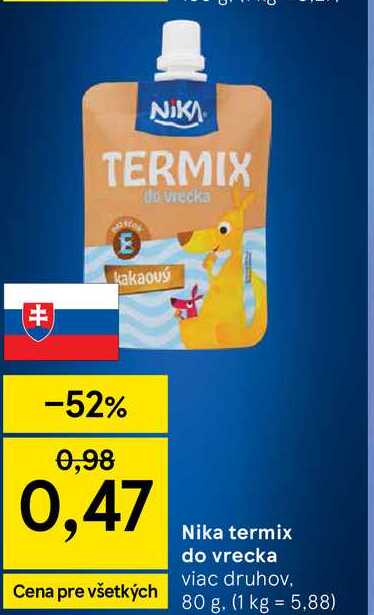 Nika termix do vrecka viac druhov 80 g