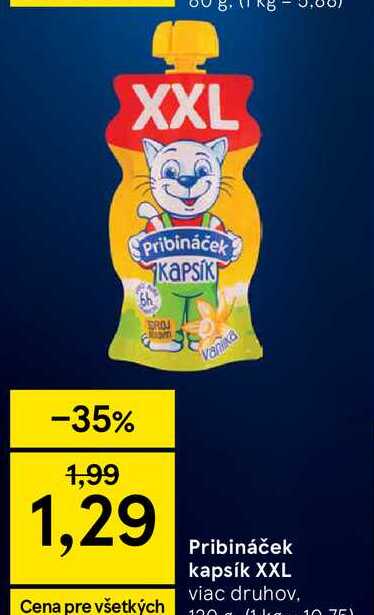 Pribináček kapsík XXL viac druhov 100 g
