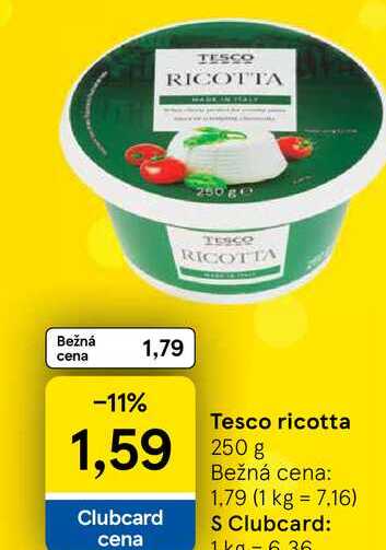 Tesco ricotta 250g