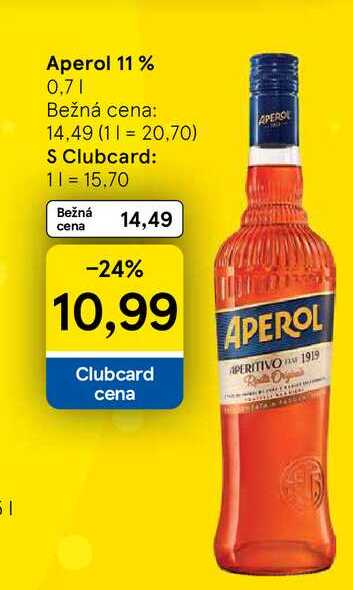 Aperol 1l % 0,7l