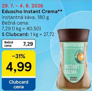 Eduscho Instant Crema instantná káva, 180 g