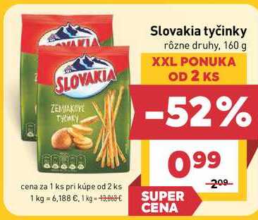 Slovakia tyčinky rôzne druhy, 160 g