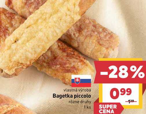 Bagetka piccolo rôzne druhy 1 ks 